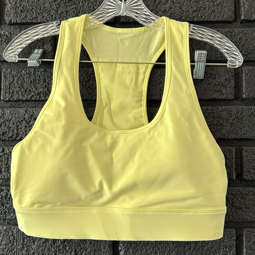 Fablectics Women's Lemon Cream Sports Bra - L